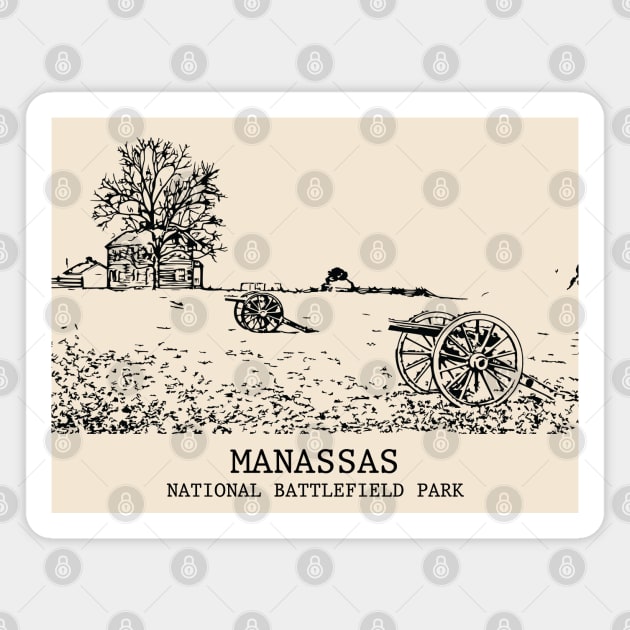 Manassas National Battlefield Park Magnet by Lakeric